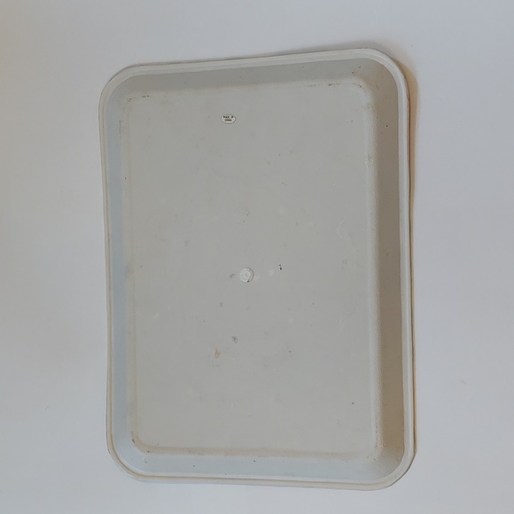 Vtg 2 Floral trays, plastic - Picture 3 of 7